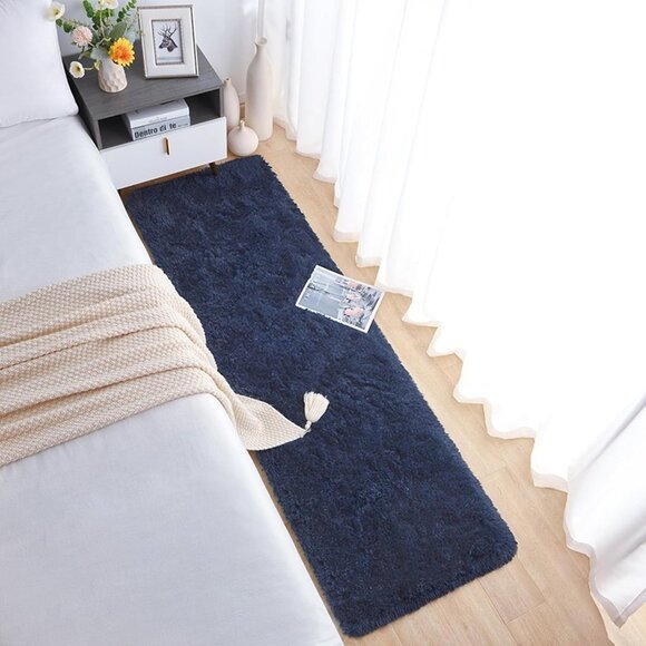 NEW Soft Runner Rug for Bedroom Living Room Plush Fluffy Rug 2x6 Feet - Picture 5 of 7